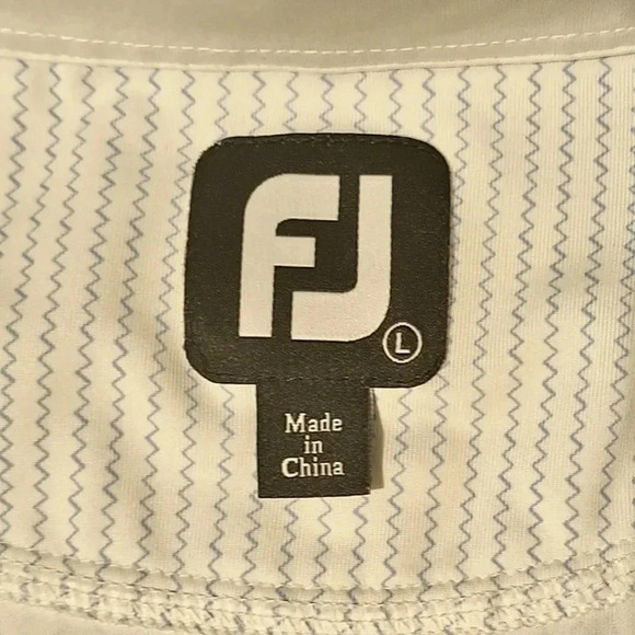 FootJoy Polo Shirt - Mens - Size‎ Large - Blue/White - Picture 3 of 3